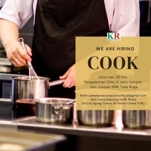 Lowongan Kerja Cook untuk Kampoeng Renon Restaurant penempatan di Denpasar