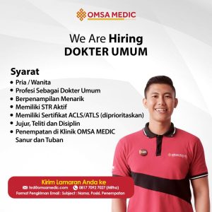 Lowongan Kerja Driver, Perawat, Dokter Umum, Staff Pajak dan Admin Optik untuk OMSA Medic
