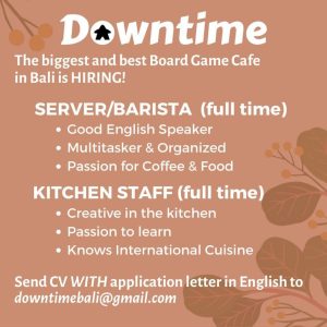 Lowongan Server dan Kitchen untuk Downtime di Kerobokan