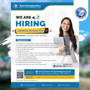 Lowongan Asst. Manager, Staff Mahasiswa, dan Instructor untuk Mediterranean di Bali
