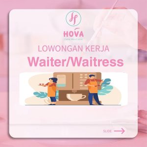 Lowongan Waiter/ess, Barista dan Pastry & Cake Decorator untuk Hova Cake Boutique di Kerobokan, Badung
