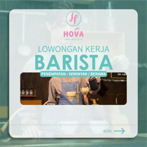 Lowongan Waiter/ess, Barista dan Pastry & Cake Decorator untuk Hova Cake Boutique di Kerobokan, Badung
