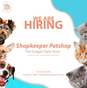 Lowongan Kerja Shopkeeper Petshop untuk The Doggie Style Store penempatan kerja di Uluwatu, Badung