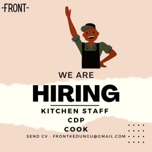 Lowongan Kerja sebagai Kitchen Staff, CDP dan Cook untuk FRONT Cafe penempatan di Tabanan
