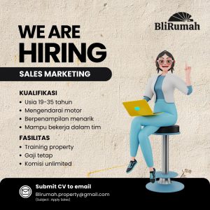 Lowongan Kerja Sebagai Sales Marketing untuk BliRumah Penempatan di Renon, Denpasar