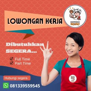 Lowongan Kerja Sebagai Full time / Part time Staff untuk Elnino Takoyaki Penempatan di Bali