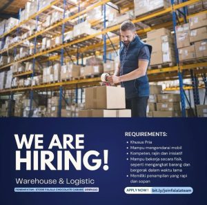 Lowongan Kerja Sebagai Warehouse & Logistic, Staff Tax & Accounting, Chocolatier, Daily Worker Produksi & Cashier untuk Falala Chocolate Penempatan di Bali