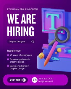 Lowongan Kerja Sebagai Graphic Designer untuk PT Kalman Group Indonesia Penempatan di Denpasar
