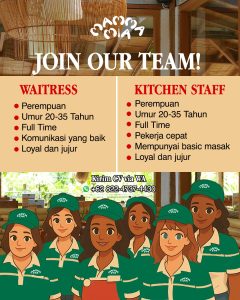 Lowongan Kerja Sebagai Kitchen, Waitress untuk Mamma Mia Pizza & Pasta Renon Penempatan di Denpasar