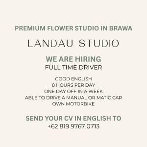 Lowongan Kerja Sebagai Driver untuk Landau Studio Penempatan di Badung