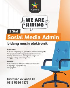 Lowongan Kerja Sebagai Social Media Admin untuk PT. Bintang  Penempatan di Denpasar
