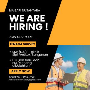 Lowongan Kerja Sebagai Tenaga Survey untuk Maisari Nusantara  Penempatan di Denpasar