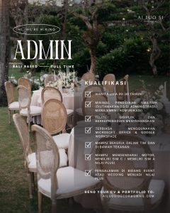 Lowongan Kerja Sebagai Admin untuk AI LUO SI Penempatan di Seminyak, Badung