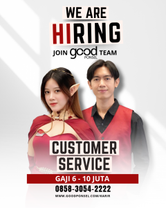 Lowongan Kerja Sebagai Customer Service untuk Good Ponsel Penempatan di Gianyar
