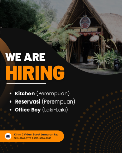 Lowongan Kerja Sebagai Kitchen, Reservasi, Office Boy untuk King Adventure Bali Penempatan di Batubulan, Gianyar