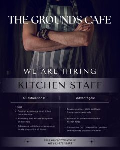 Lowongan Kerja Sebagai Kitchen Staff untuk The Grounds Cafe Penempatan di Legian, Badung