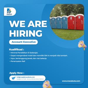 Lowongan Kerja Sebagai Account Executive untuk PT Sewatoilet Indonesia Penempatan di Denpasar
