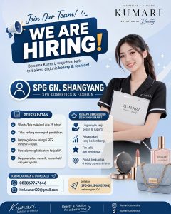 Lowongan Kerja Sebagai SPG untuk Kumari Group Penempatan di Denpasar