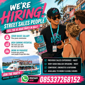 Lowongan Kerja Sebagai Sales untuk Beat Boat Penempatan di Denpasar
