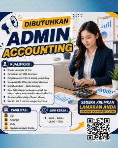 Lowongan Kerja Sebagai Admin Accounting untuk Penempatan di Denpasar
