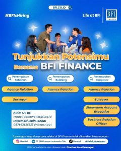 Lowongan Kerja Sebagai Agency Relation (Bali Area), Surveyor, Showroom Account Executive, Business Relation Officer untuk BFI Finance Penempatan di Bali
