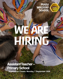 Lowongan Kerja Sebagai Assistant Teacher Primary School untuk Madu Waldorf Penempatan di Gianyar