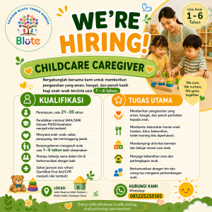 Lowongan Kerja Sebagai Childcare Caregiver untuk BLUTE Penempatan di Denpasar