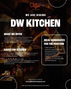 Lowongan Kerja Sebagai DW Kitchen untuk Miya Social Penempatan di Badung