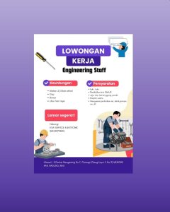 Lowongan Kerja Sebagai Engineering Staff untuk Esa Service Elektronik Penempatan di Mengwi, Badung