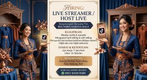 Lowongan Kerja Sebagai Host Live untuk Bhumira Kebaya Bali Penempatan di Dalung, Badung
