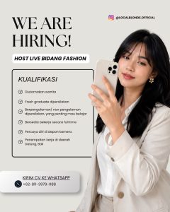 Lowongan Kerja Sebagai Host Live untuk Local Blonde Penempatan di Dalung, Badung