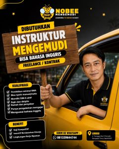 Lowongan Kerja Sebagai Instruktur Mengemudi untuk Nobee Mengemudi Penempatan di Denpasar