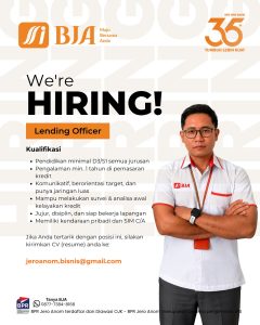 Lowongan Kerja Sebagai Lending Officer dan Collection /Remedial untuk BPR Jero Anom Penempatan di Tabanan