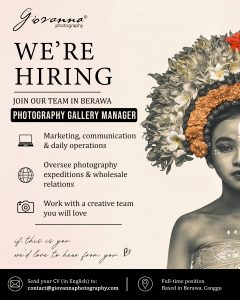 Lowongan Kerja Sebagai Photography Gallery Manager untuk Giovanna Photography Penempatan di Badung