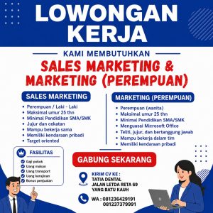 Lowongan Kerja Sebagai Sales Marketing & Marketing untuk Tatia Dental Penempatan di Denpasar