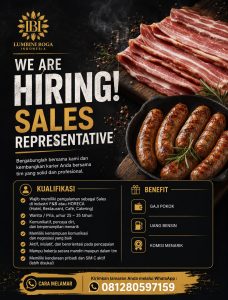 Lowongan Kerja Sebagai Sales Representative untuk Lumbini Boga Penempatan di Tabanan