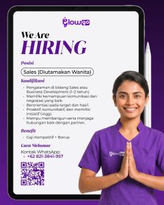 Lowongan Kerja Sebagai Sales untuk Glowgo Penempatan di Mengwi, Badung