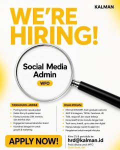 Lowongan Kerja Sebagai Social Media Admin untuk KALMAN Marketing Agency Penempatan di Denpasar