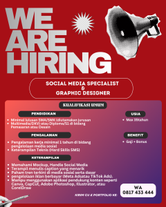 Lowongan Kerja Sebagai Social Media Specialist dan Graphic Designer untuk Nerverland Penempatan di Denpasar