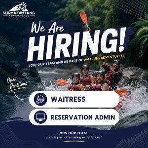 Lowongan Kerja Sebagai Waitress dan Reservation Admin untuk Surya Bintang Adventure Penempatan di Bali