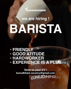 Lowongan Kerja Sebagai Barista untuk Kunudhhani Penempatan di Denpasar
