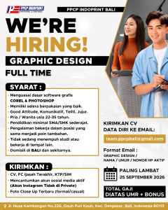 Lowongan Kerja Sebagai Customer Service untuk PPCP Indoprint BALI Penempatan di Denpasar