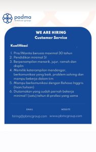 Lowongan Kerja Sebagai Customer Service untuk Padma Medical Group Penempatan di Denpasar