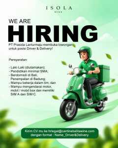 Lowongan Kerja Sebagai Driver & Delivery untuk PT Prasida Lanturmaju Penempatan di Badung