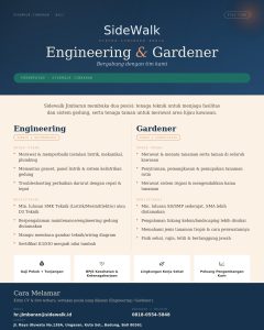 Lowongan Kerja Sebagai Engineering & Gardener untuk SideWalk Penempatan di Jimbaran, Badung