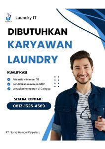 
Lowongan Kerja Sebagai Karyawan Laundry untuk Laundry IT Penempatan di Canggu, Badung


