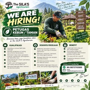 Lowongan Kerja Sebagai Petugas Kebun/Taman untuk The SILA'S Penempatan di Bedugul, Tabanan