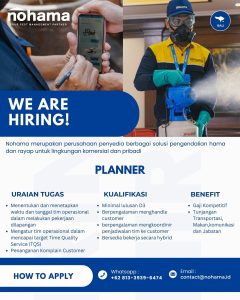 Lowongan Kerja Sebagai Planner untuk Nohama Penempatan di Bali