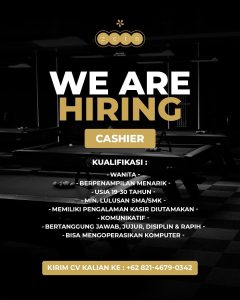 Lowongan Kerja Sebagai Cashier, Cook Helper/Kitchen Staff, Server/ Waiter/ss untuk ZEIN Penempatan di Denpasar