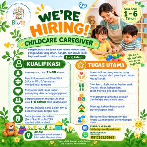 Lowongan Kerja Sebagai Childcare Caregiver untuk Blute Penempatan di Denpasar